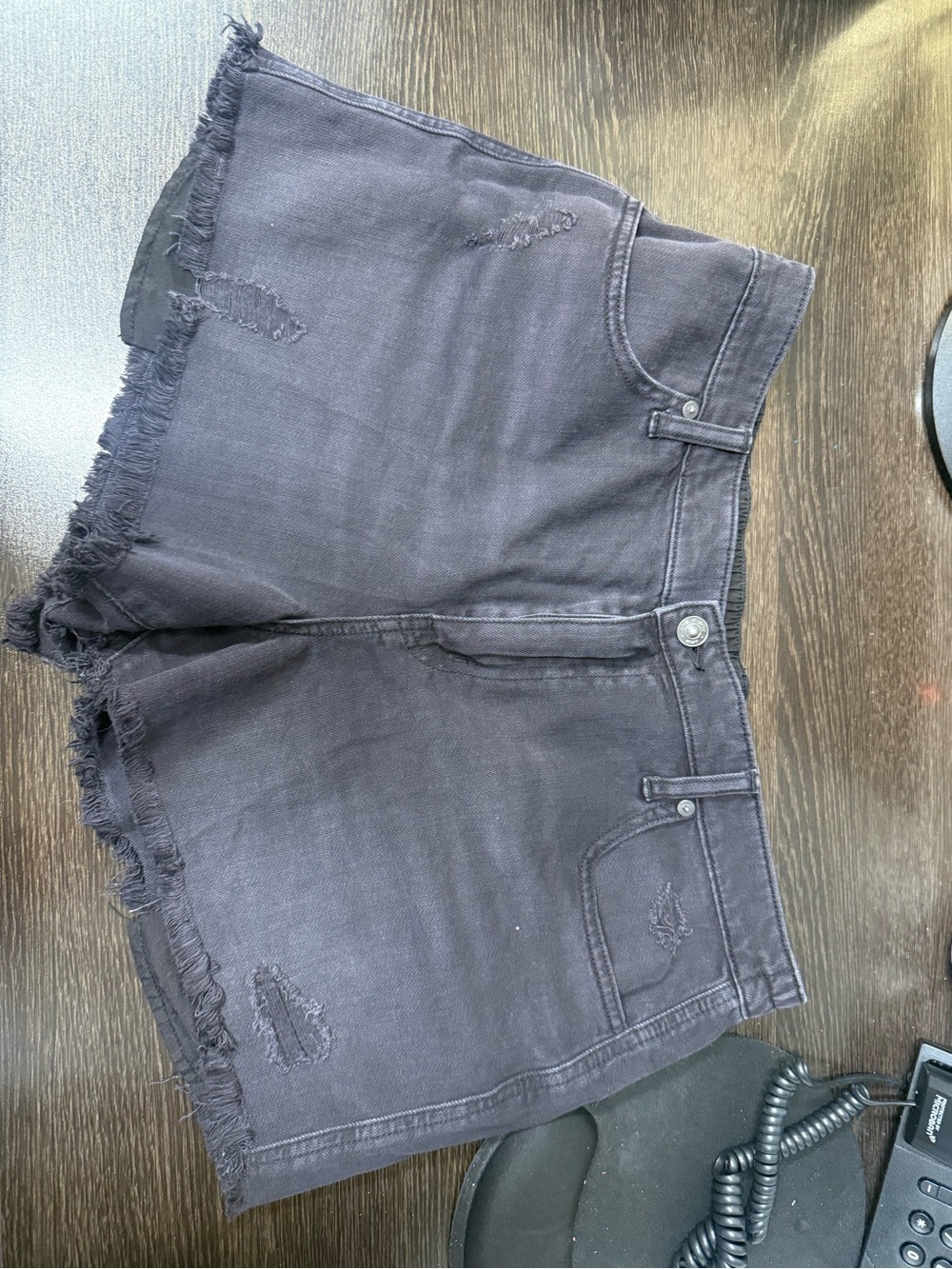 By Aerie: White Distressed Denim Cutoff Shorts (like current daydream shorts)